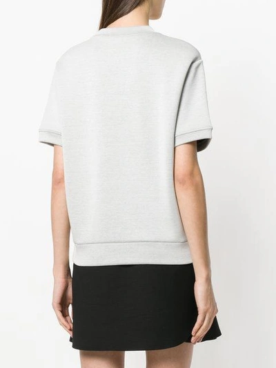 Shop Prada Boat-print Sweatshirt - Grey