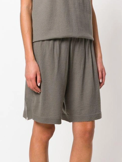 Shop Rick Owens Loose Fit Shorts - Grey