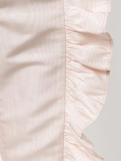 Shop Msgm Dallas Ruffled Detail Trousers - Pink