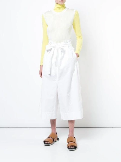 Shop Kuho High Waisted Culottes In White