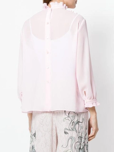 Shop Prada Ruffle In Pink