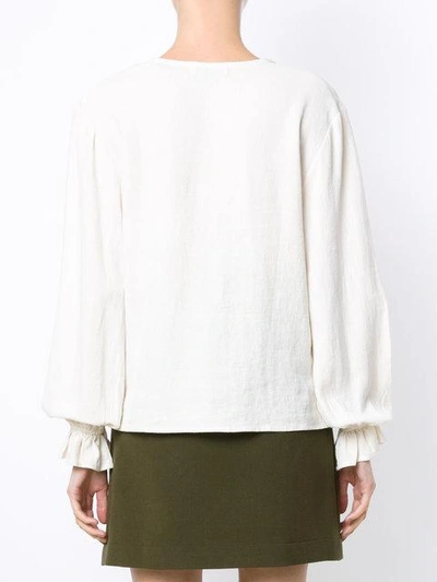 Shop Olympiah Inca Blouse In White