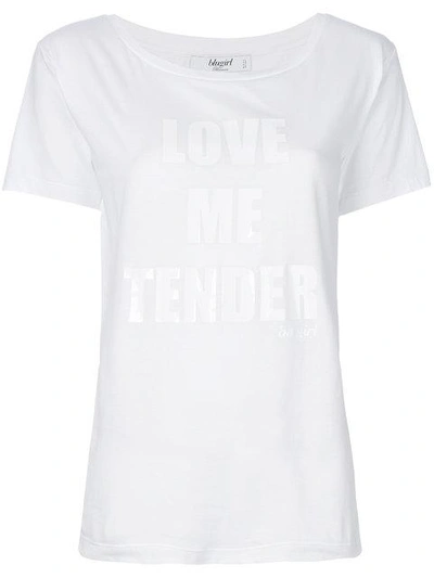 Shop Blugirl Love Me Tender T-shirt - White