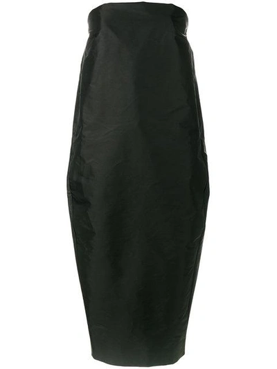 Shop Rick Owens Cocoon Tube Dress - Black