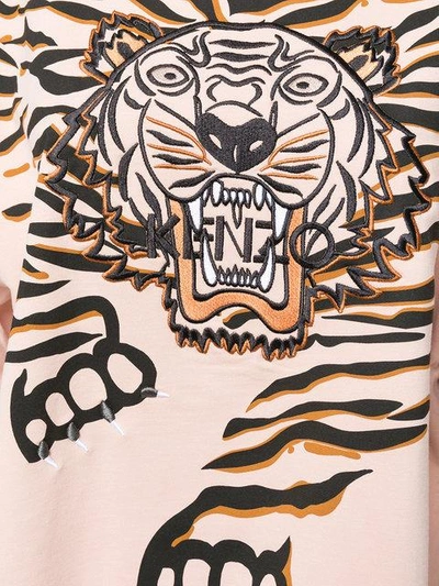 Shop Kenzo Crawling Tiger Sweatshirt In Pink