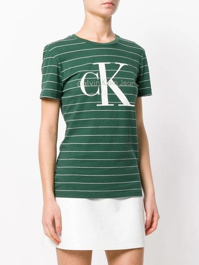 Shop Calvin Klein Jeans Est.1978 Striped Logo T