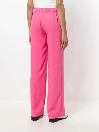 Shop P.a.r.o.s.h Tailored Trousers In Pink & Purple