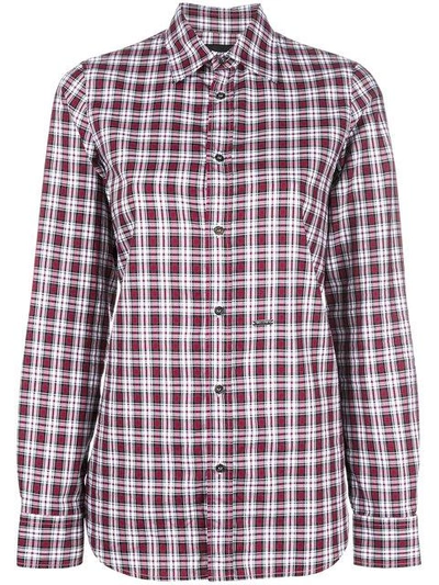 Shop Dsquared2 Plaid Shirt In Red