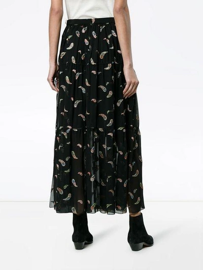 Shop Chloé Paisley Maxi Skirt - Black