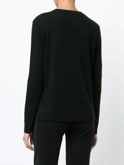 Shop Organic By John Patrick Cropped Crew Neck Sweater - Black