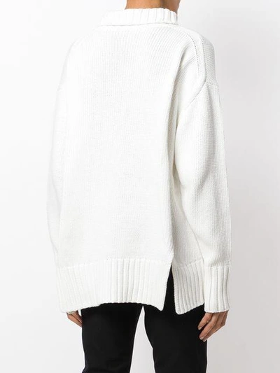 Shop Joseph Cowl Neck Sweater In Neutrals