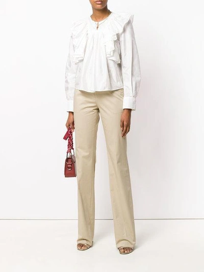 Shop Etro Tailored Trousers - Neutrals