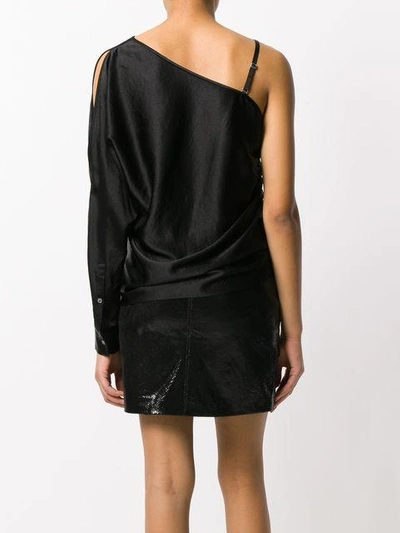 Shop Alexander Wang T Asymmetrisches Oberteil In Black/001