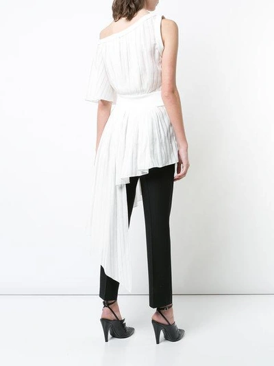 Shop Valery Kovalska Bluse Mit Asymmetrischem Schnitt In White