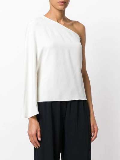 Shop Theory One Shoulder Blouse In White