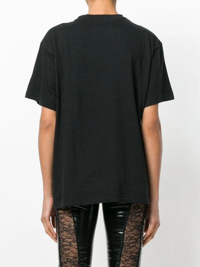 Shop Almaz Lace Panel T-shirt - Black