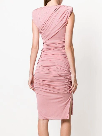 Shop Tom Ford Fitted Midi Dress In Pink