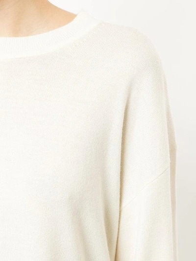 Shop Alexander Wang T Side Slit Sweater In White