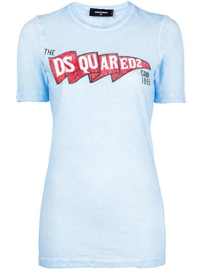 Shop Dsquared2 Boy Scout Logo T In Blue