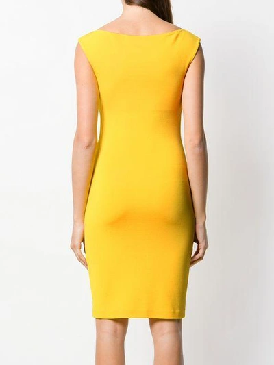 Shop Dsquared2 Fitted Cowl Neck Dress