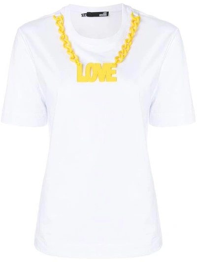 Shop Love Moschino Love Chain T-shirt