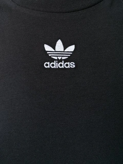 Shop Adidas Originals Cropped Tank Top In Black