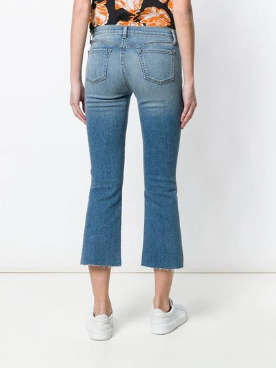 Selena Mid Rise Crop Bootcut jeans