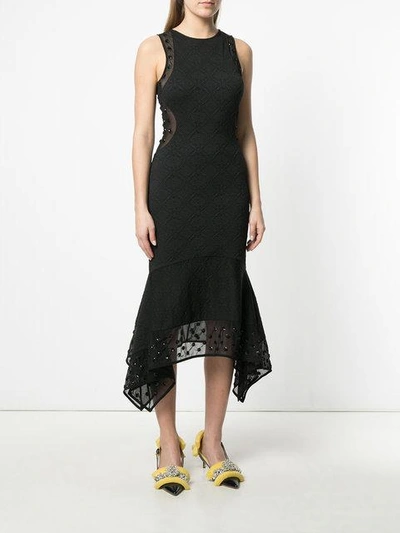 Shop Opening Ceremony Medallion Sequin Jacquard Midi Dress