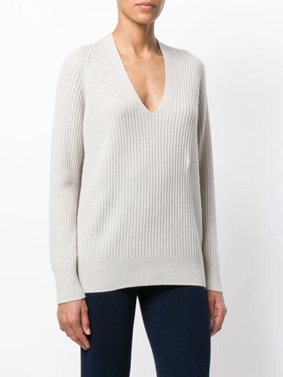 Shop Vince Ribbed V-neck Sweater