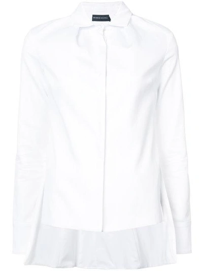 Shop Brandon Maxwell Slim-fit Shirt - White