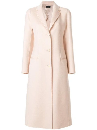 Shop Joseph Single Breasted Coat - Nude & Neutrals