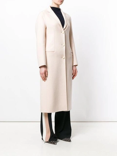 Shop Joseph Single Breasted Coat - Nude & Neutrals