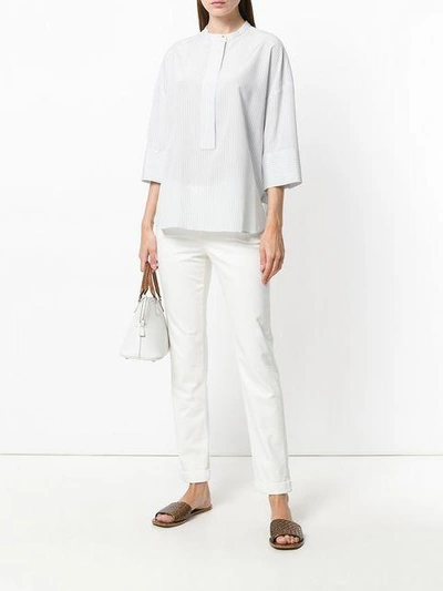 Shop Loro Piana Jamie Trousers In White