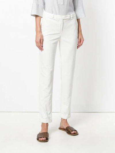 Shop Loro Piana Jamie Trousers In White