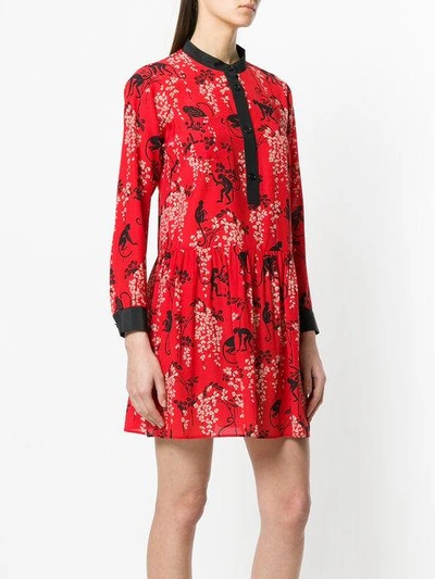 Shop Red Valentino Printed Flared Dress