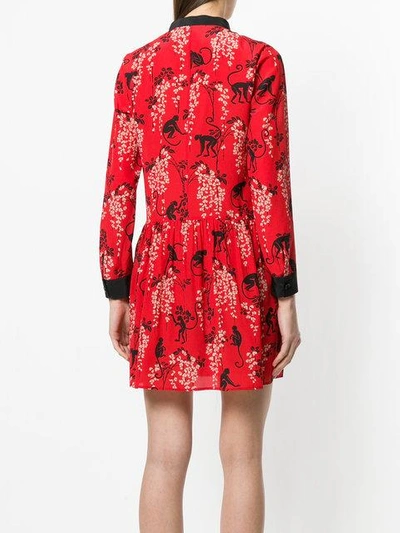 Shop Red Valentino Printed Flared Dress