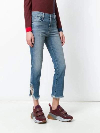 Shop J Brand Ruby Cropped Eans In Blue