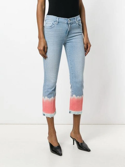 Shop 7 For All Mankind Contrast Cuff Jeans