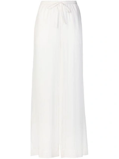 Shop P.a.r.o.s.h. Cropped Palazzo Trousers In White