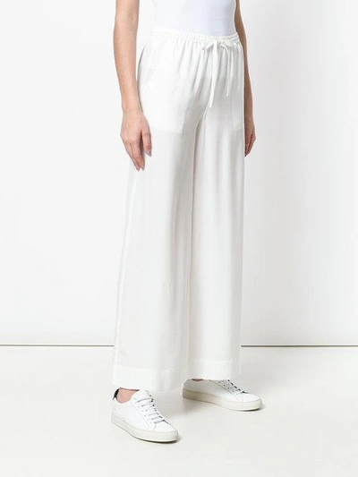 Shop P.a.r.o.s.h. Cropped Palazzo Trousers In White