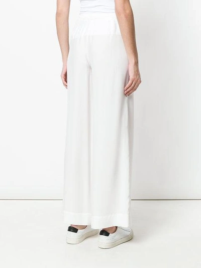 Shop P.a.r.o.s.h. Cropped Palazzo Trousers In White