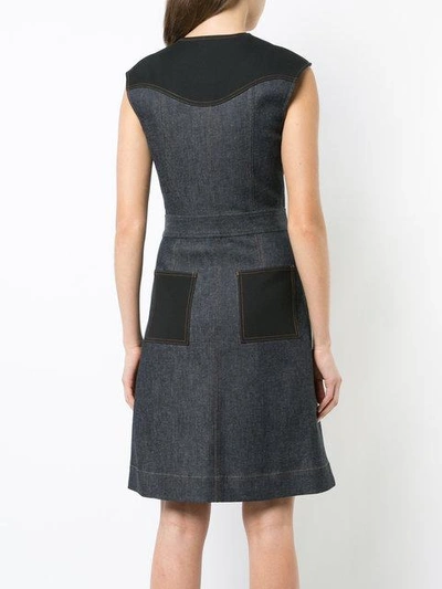Shop Diane Von Furstenberg Sleeveless Tailored Zip Front Dress