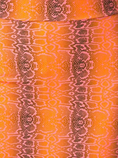 Amir Slama Python Print Skirt In Yellow