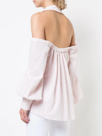 Walker cut-out shoulder blouse