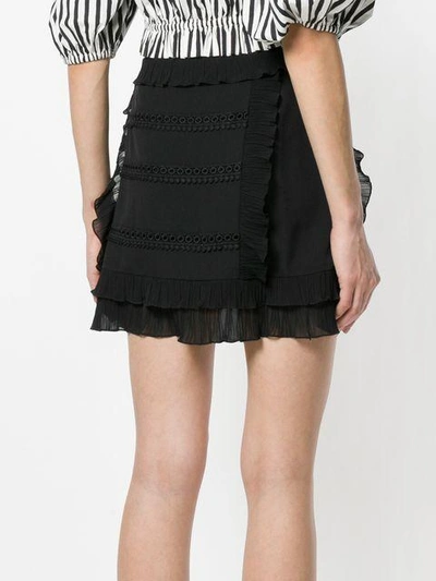 Shop Iro Ruffle Trim Fitted Mini Skirt