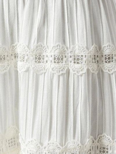 Shop Zimmermann Layered Frill Skirt In White