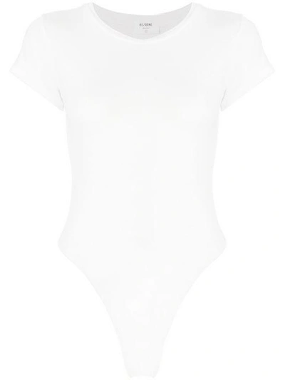 Shop Re/done Jersey T-shirt Bodysuit In White