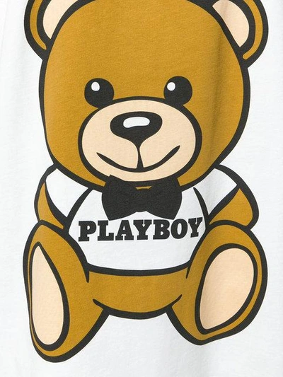 Shop Moschino Playboy Teddy T-shirt In 1001