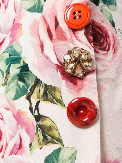 Shop Dolce & Gabbana Rose Print A In Pink