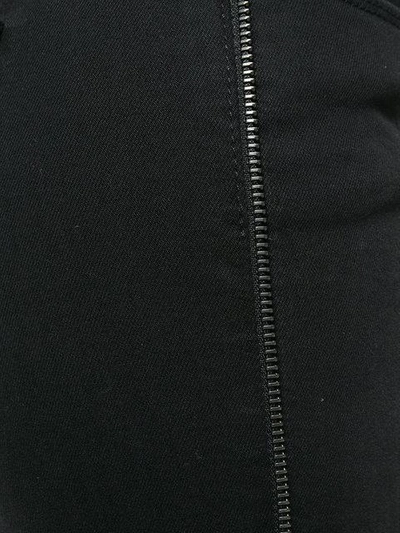 Shop Karl Lagerfeld Zip Detail Skinny Jeans In Black